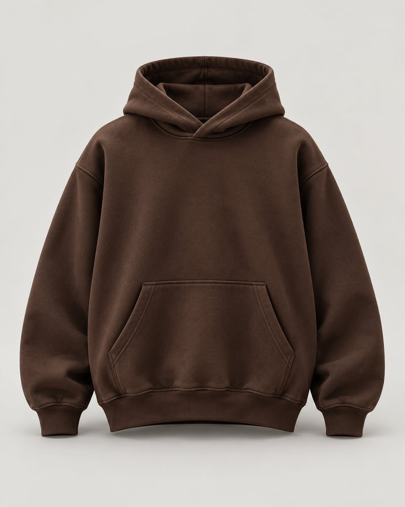Earth oversized hoodie — brown