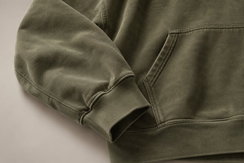 Essential oversized hoodie — olive